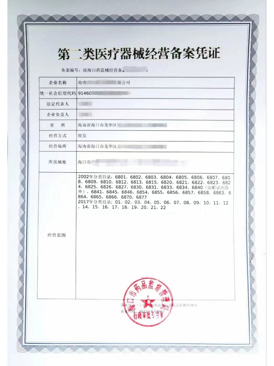 第一类、第二类、第三类医疗器械分类知识 以第一类医疗器械为例